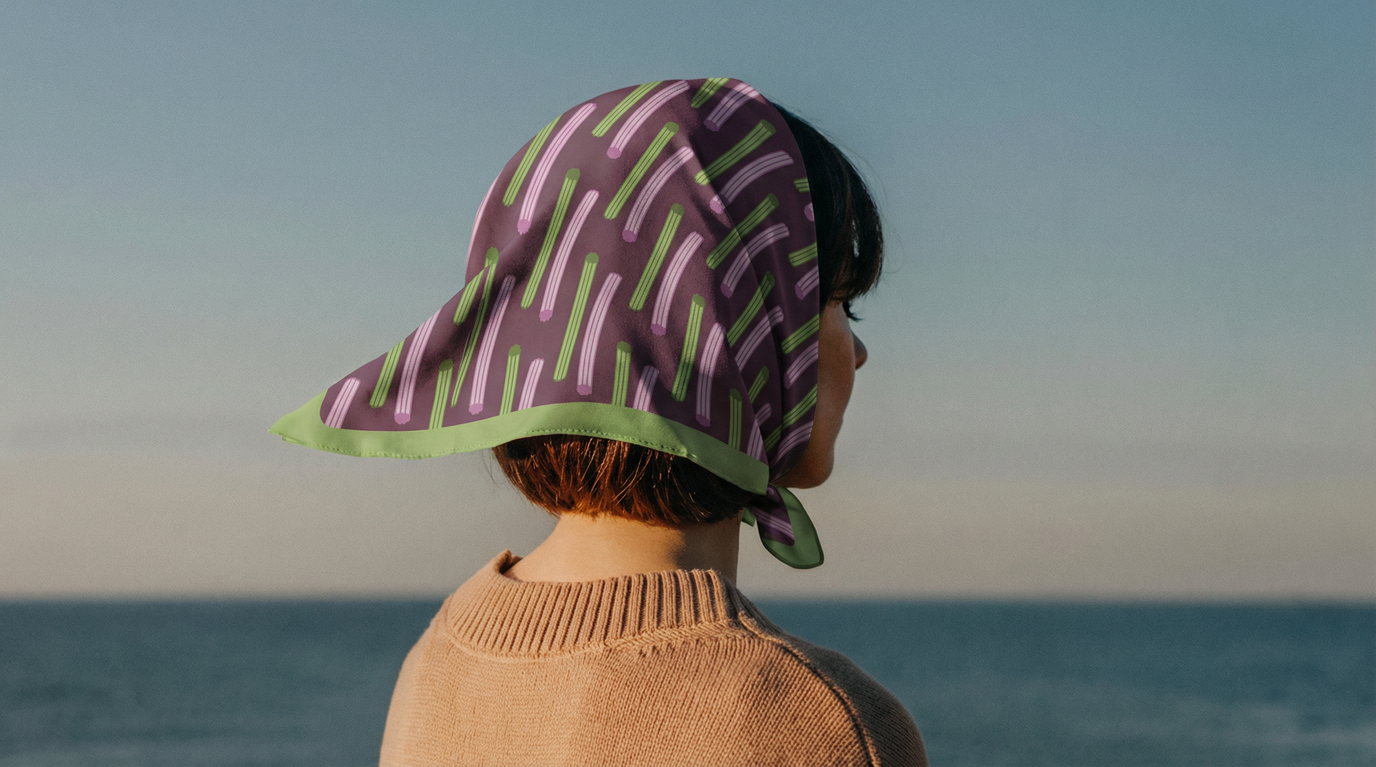 Inspiration: Colors of the Festival, The Matcha & Murasaki Churro Scarf