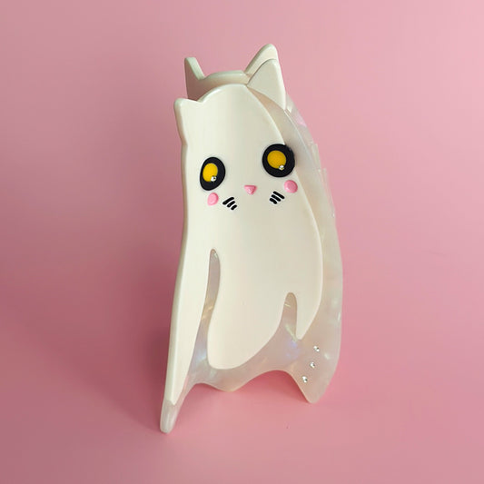 Spooky and Cute Halloween Ghost cat hair claw