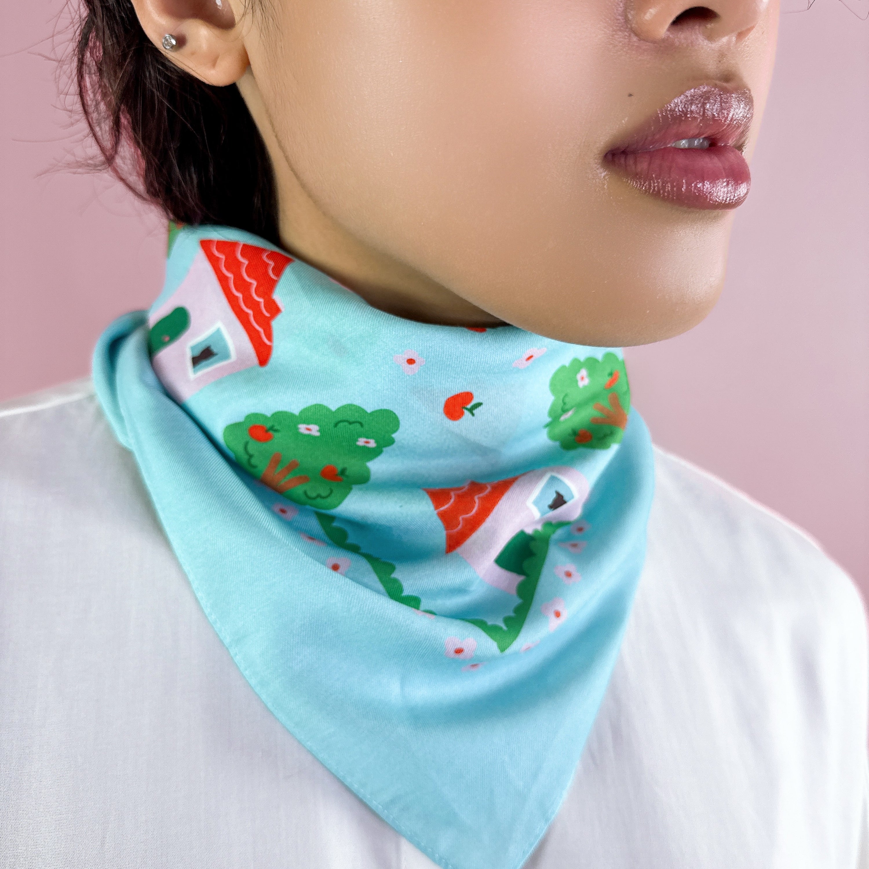 House Cotton Silk Bandana