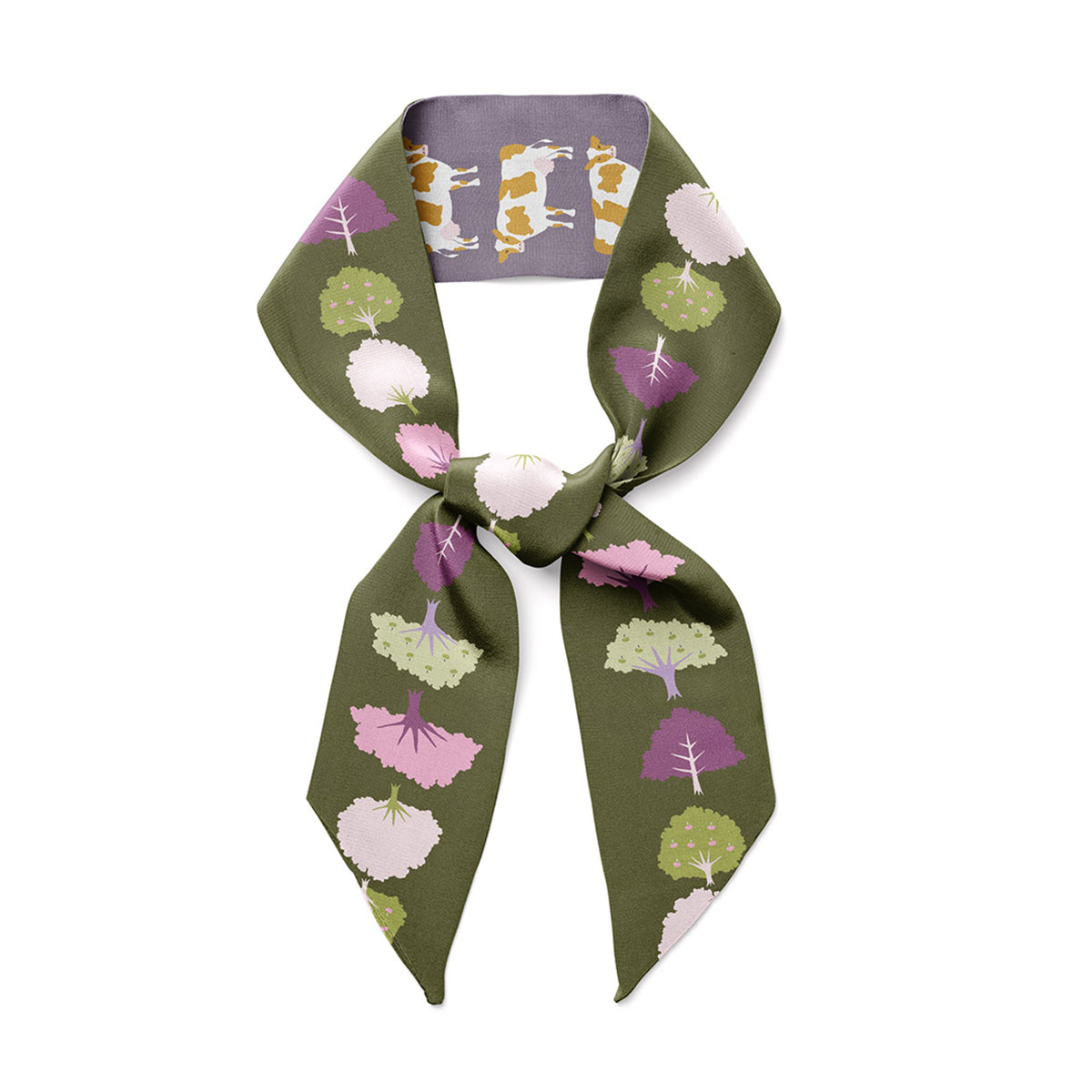 Nicasio silk twilly ribbon scarf by Centinelle