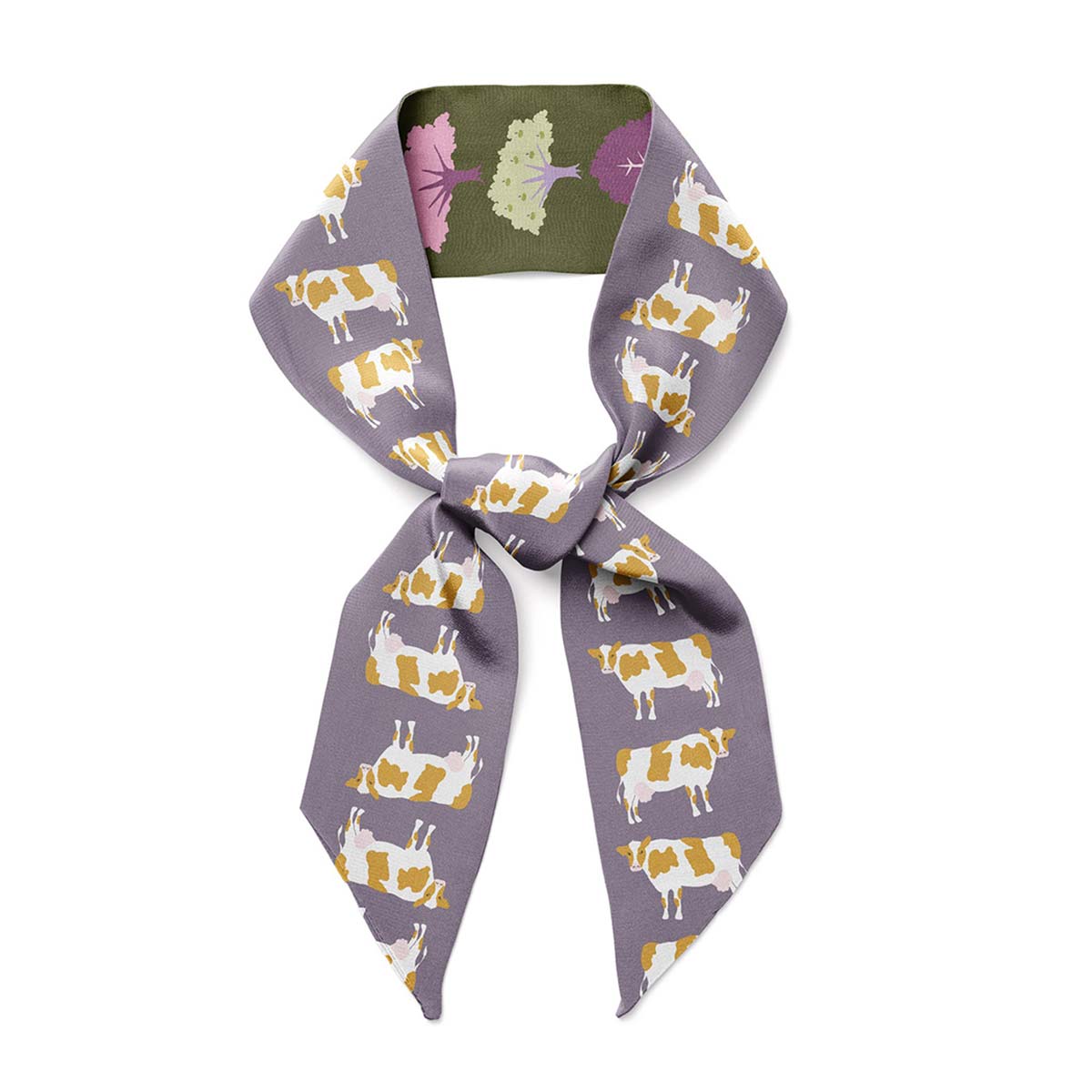 Nicasio silk twilly ribbon scarf by Centinelle