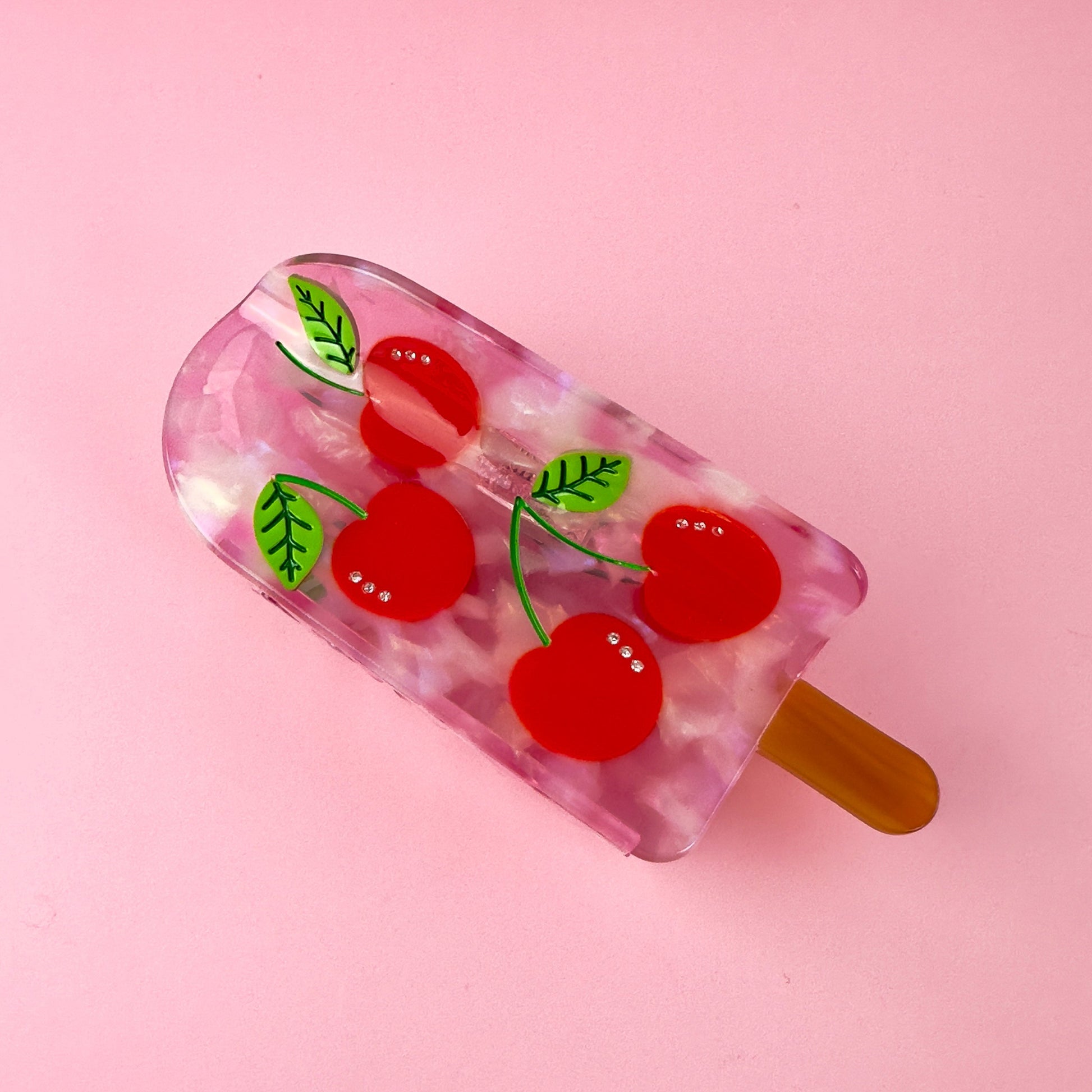 Cherry popsicle hair claw, stay cool with this delicious hair accessory from Centinelle 