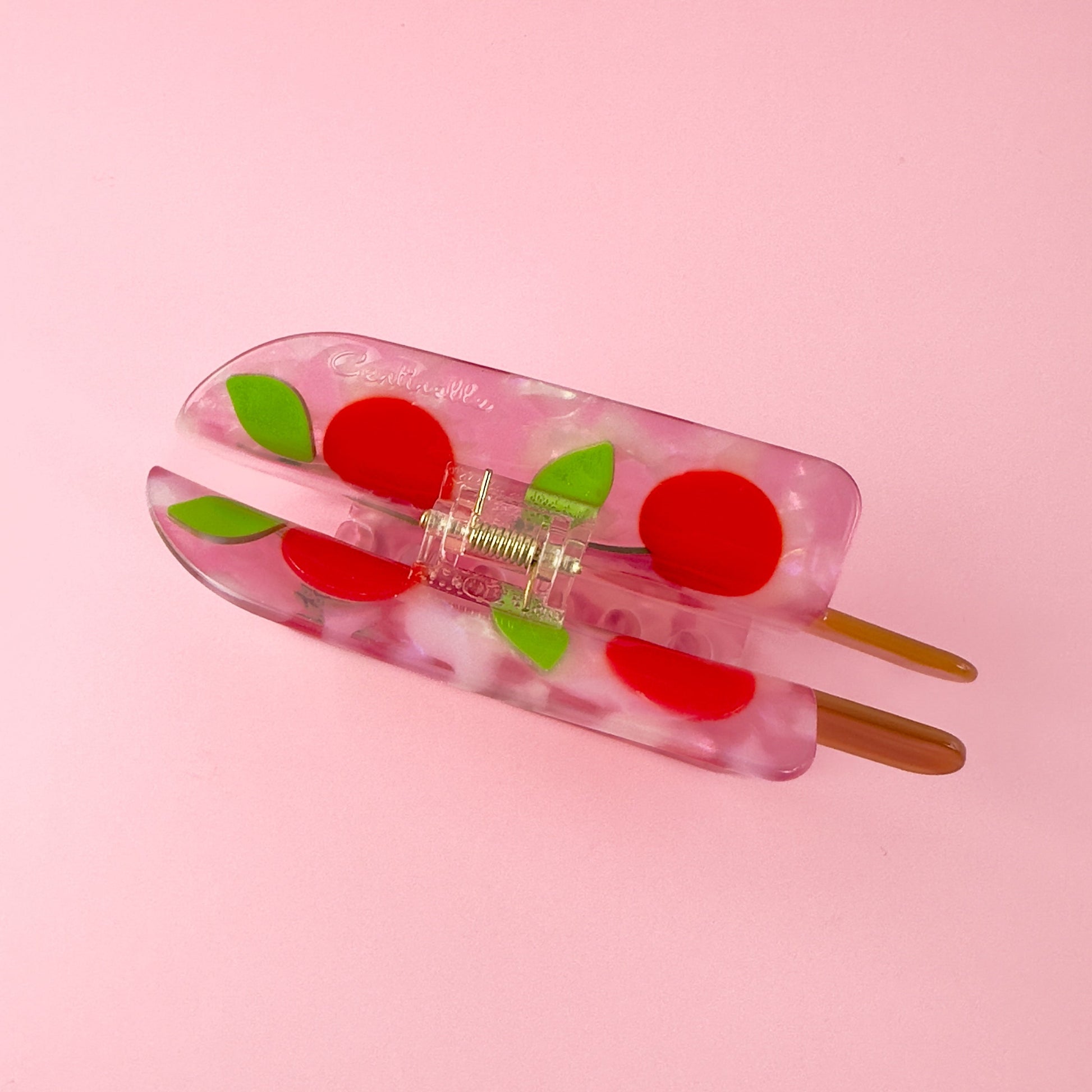 Cherry popsicle hair claw, stay cool with this delicious hair accessory from Centinelle 