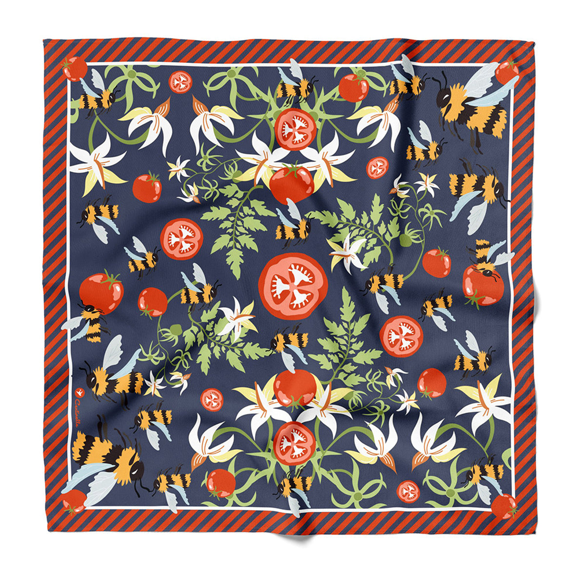 Bumblebees Cotton Silk Bandana