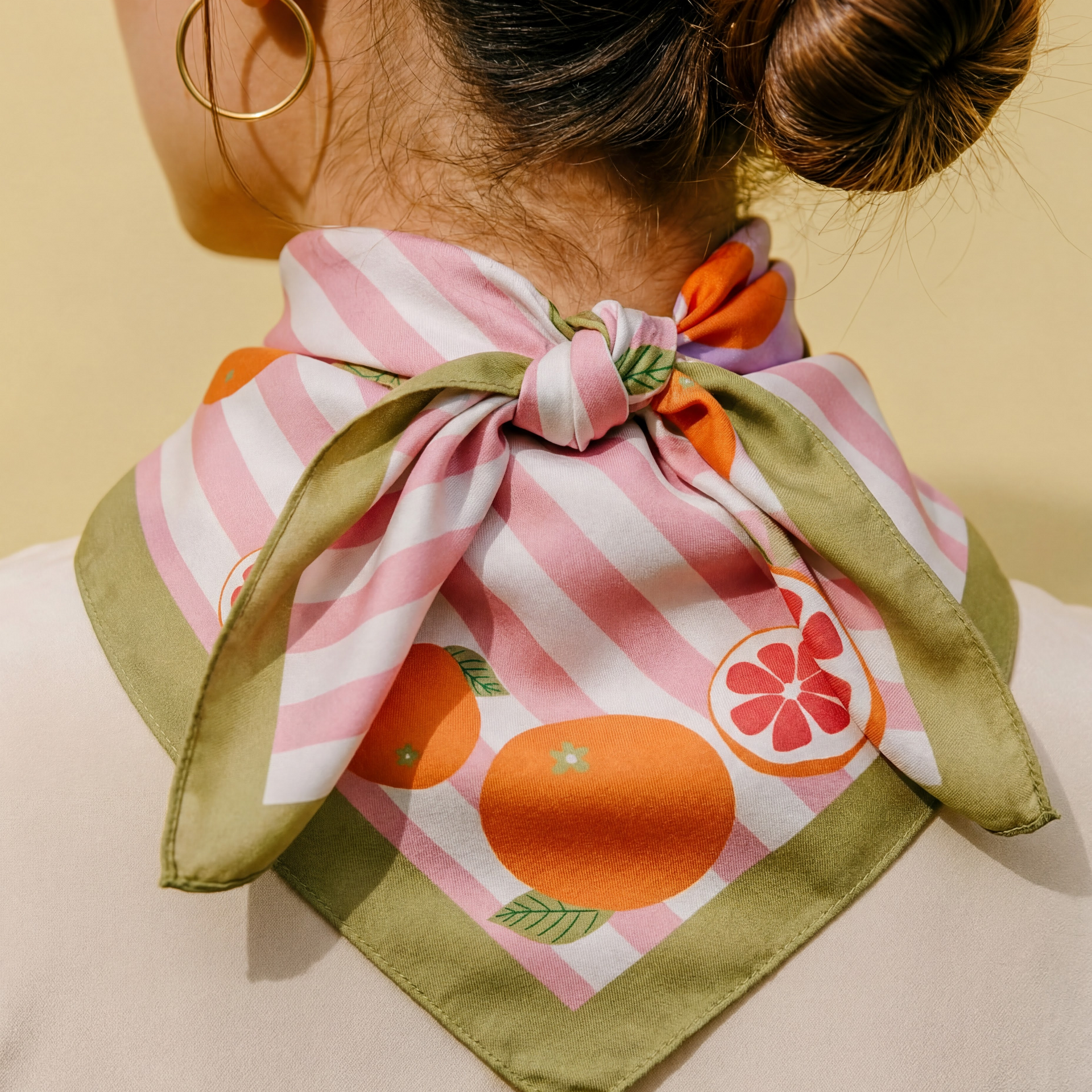 California Pomelo Cotton Silk Bandana – centinelle