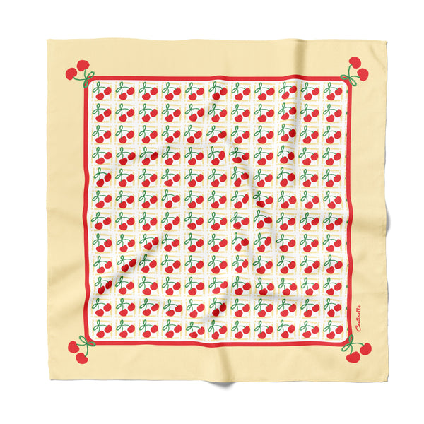 Cherry Cotton Silk Bandana – centinelle