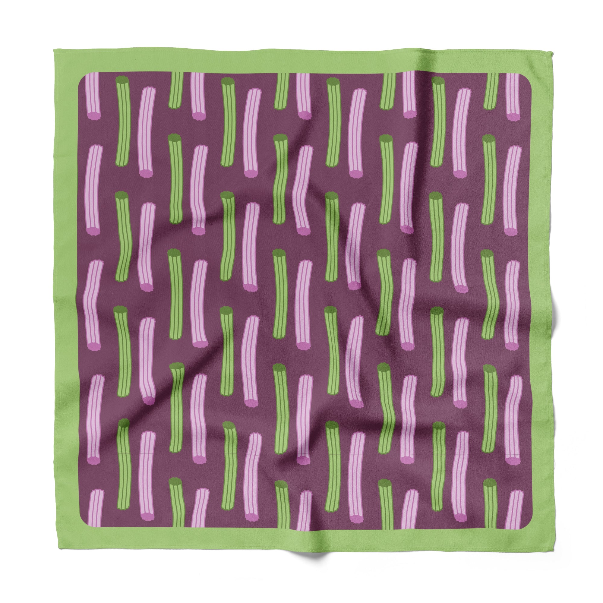 Churros Silk Medium Square Scarf