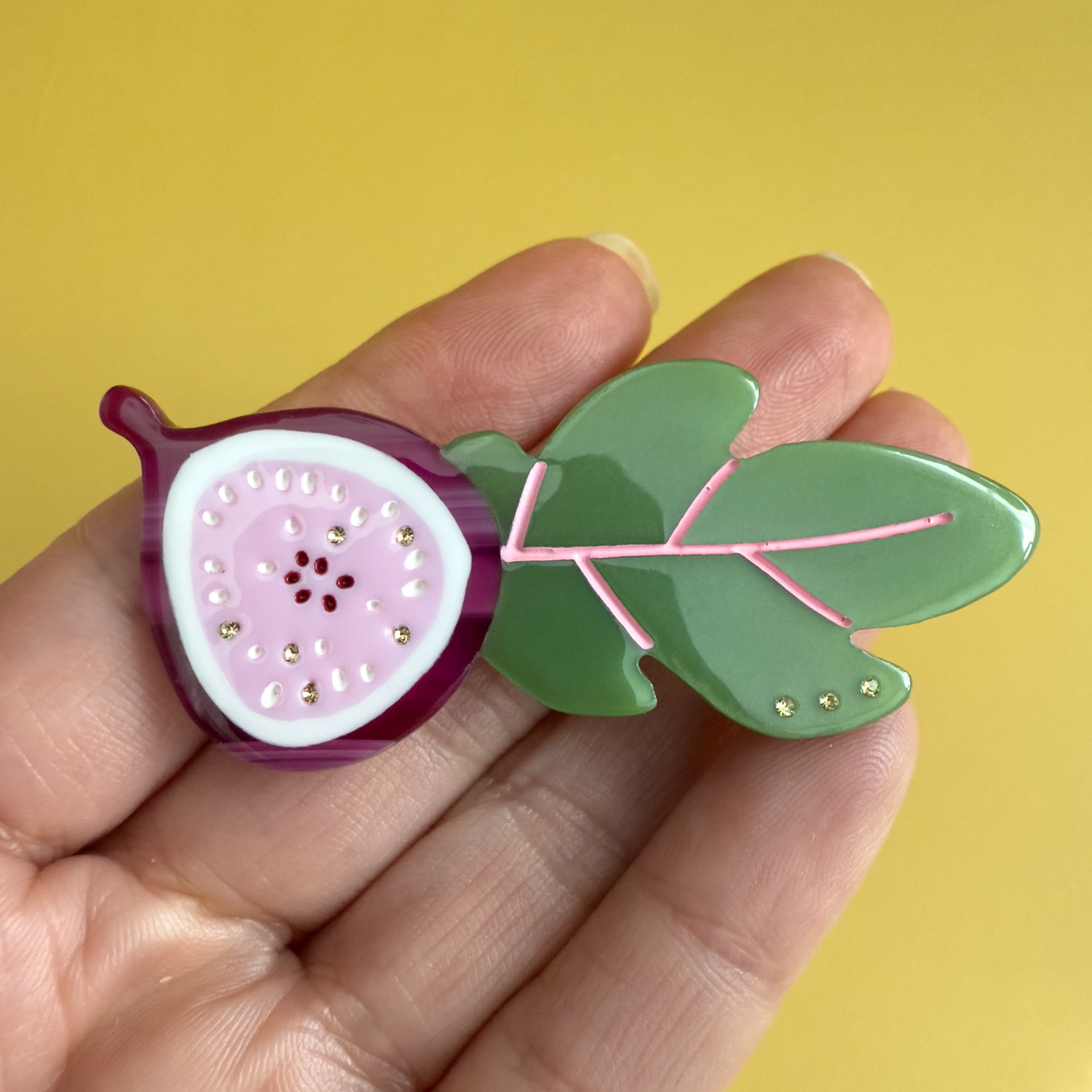 succulent hair clip Fig Alligator Clip – centinelle