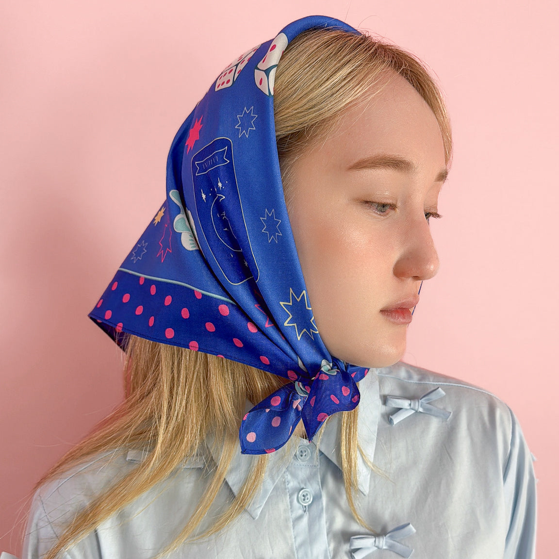 Fortune Cotton Silk Bandana – centinelle - Main Image