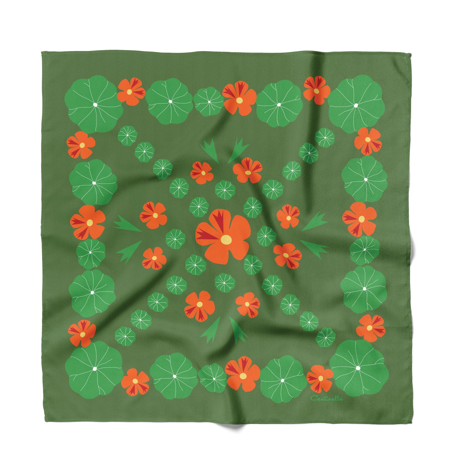 Nasturtium Large Square Scarf