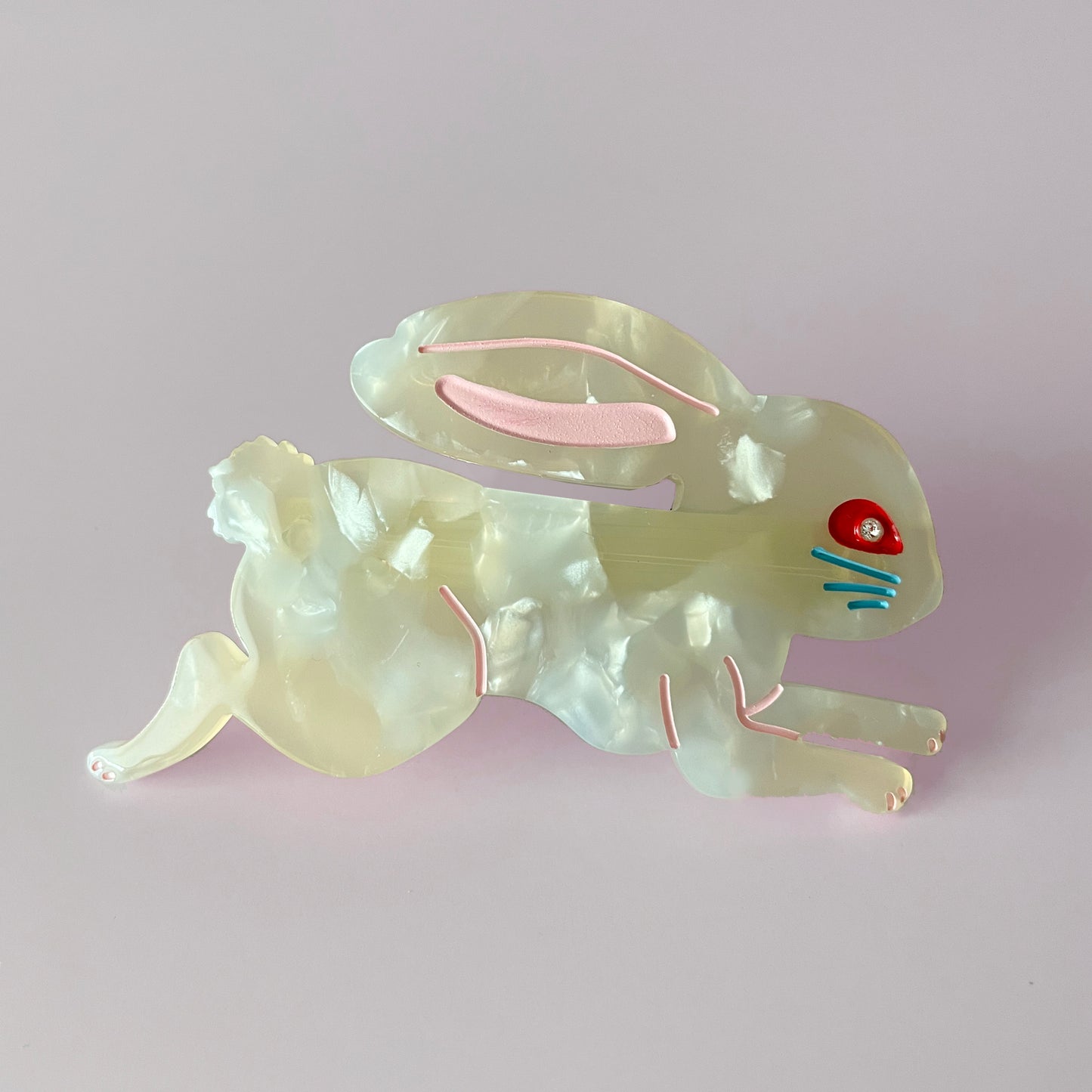 LINGONBERRY CANDY BUNNY YELLOW   - Hair Barrette
