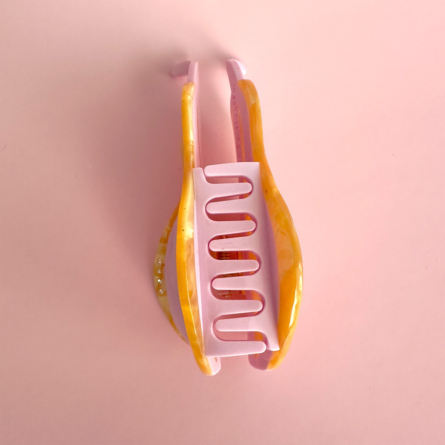 Cozy and delicious fall pink squash hair claw teeth 