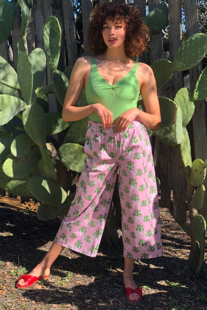 SPRINKLY CACTUS - Cotton Pants - centinelle.
